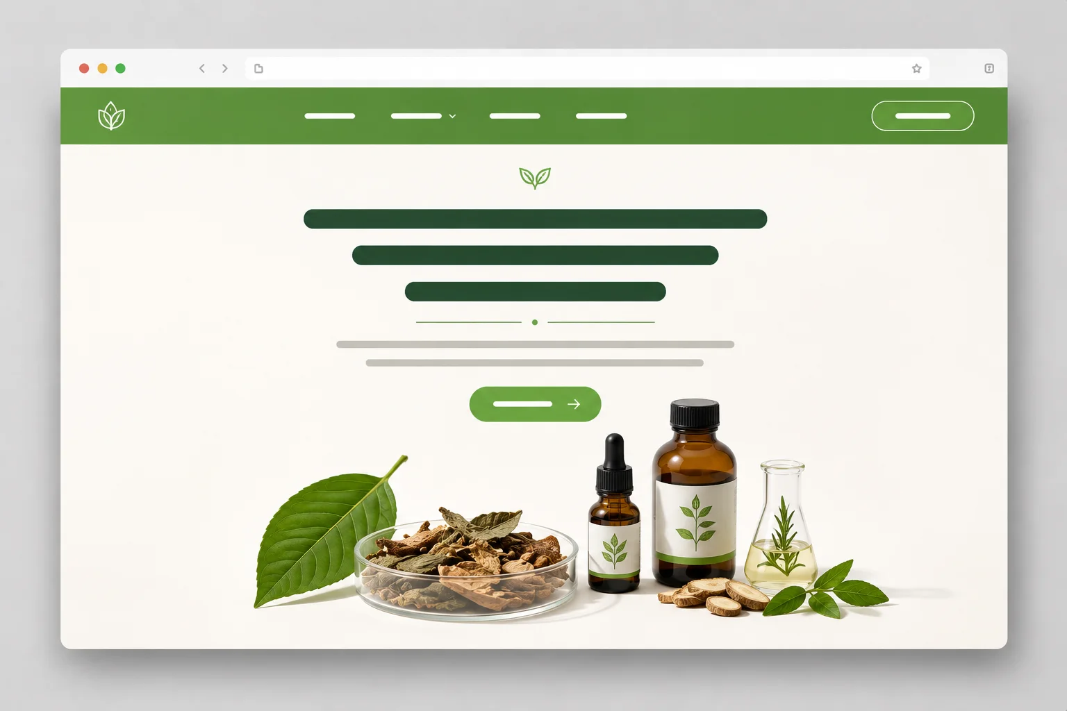 屏東製造業網頁設計示意：農業生技產品形象官網 hero 版面與詢價按鈕